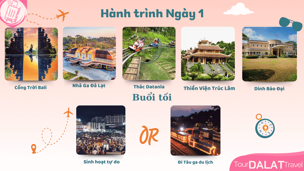 Tour Đà Lạt 3 Ngày 2 Đêm-Ngày 1 Tour Đà Lạt 3 Ngày 2 Đêm - Ngày 1