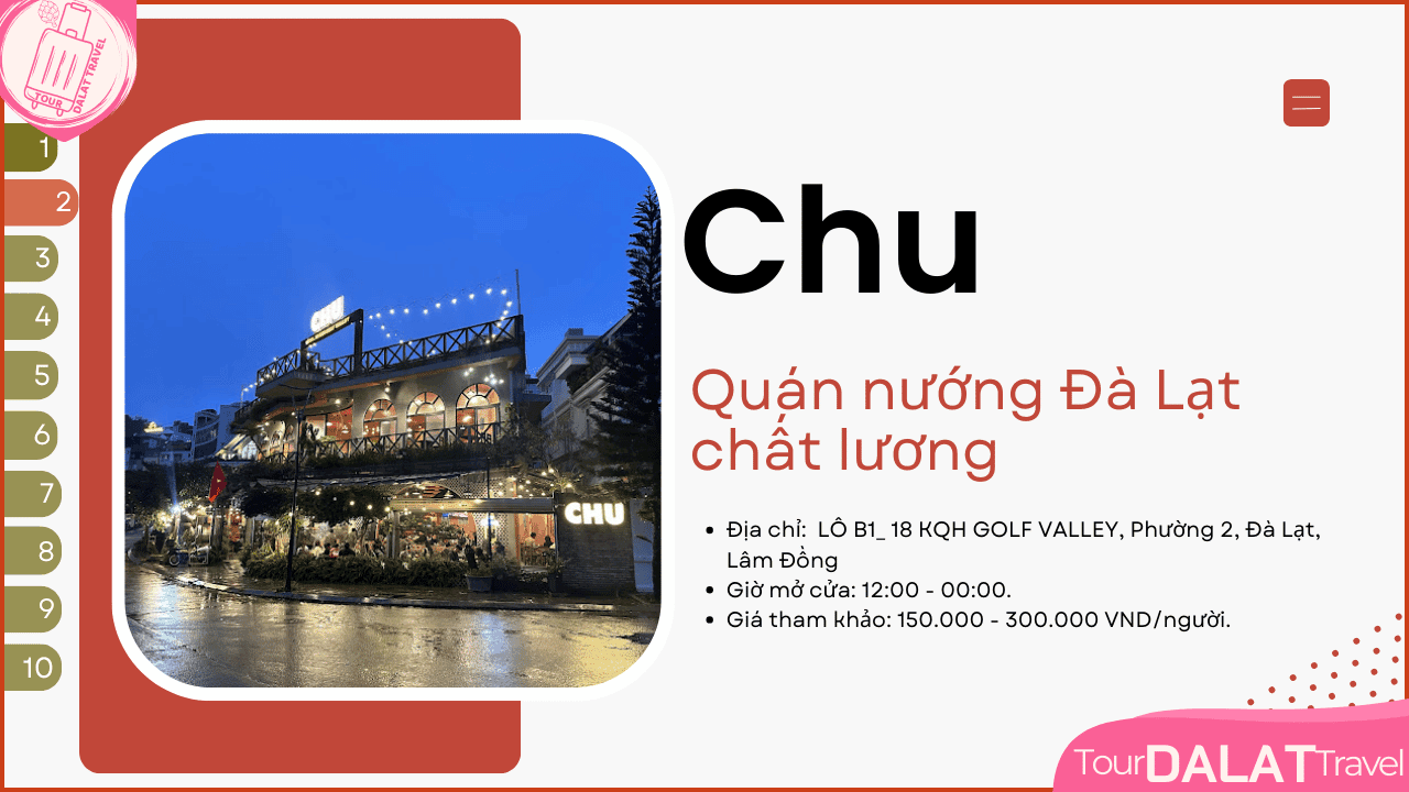 Quán nướng Đà Lạt-Chu