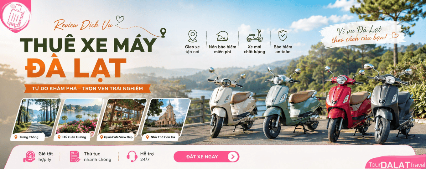 Dịch vụ Thuê Xe Máy Đà Lạt