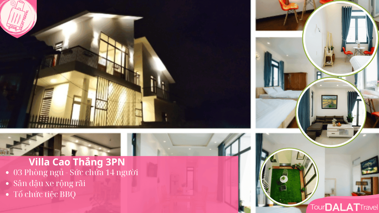Biệt thự Đà Lạt - Villa Cao Thắng 3 Phòng Ngủ