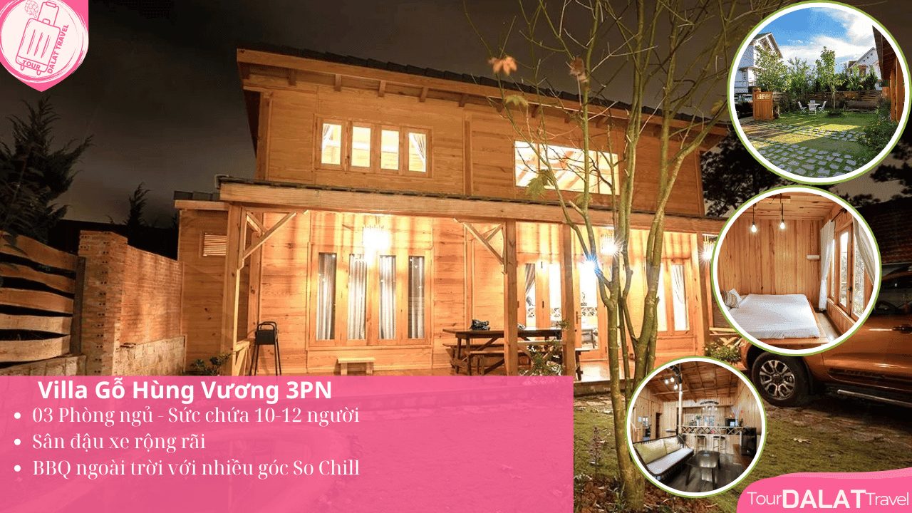 Biệt thự Villa Gỗ Hùng Vương 3 Phòng Ngủ