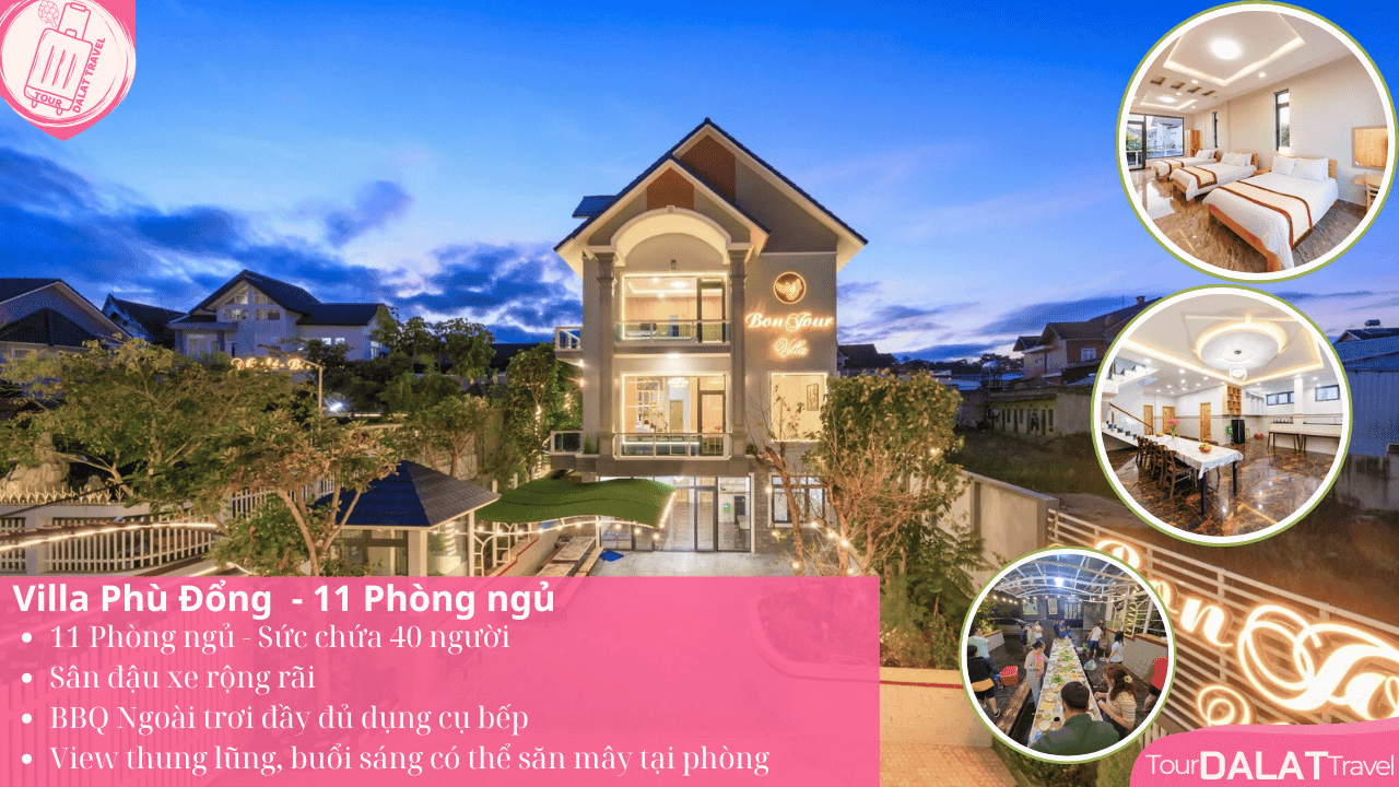 Villa Đà Lạt 11 phòng ngủ