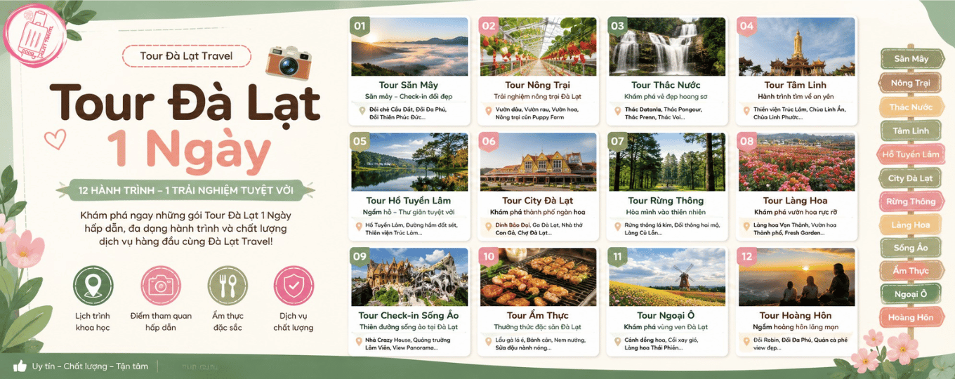 Tour Đà Lạt 1 Ngày