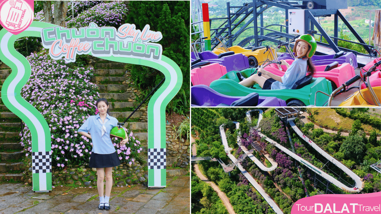 KDL Chuồn Chuồn Đà Lạt-chơi xe trượt skyline