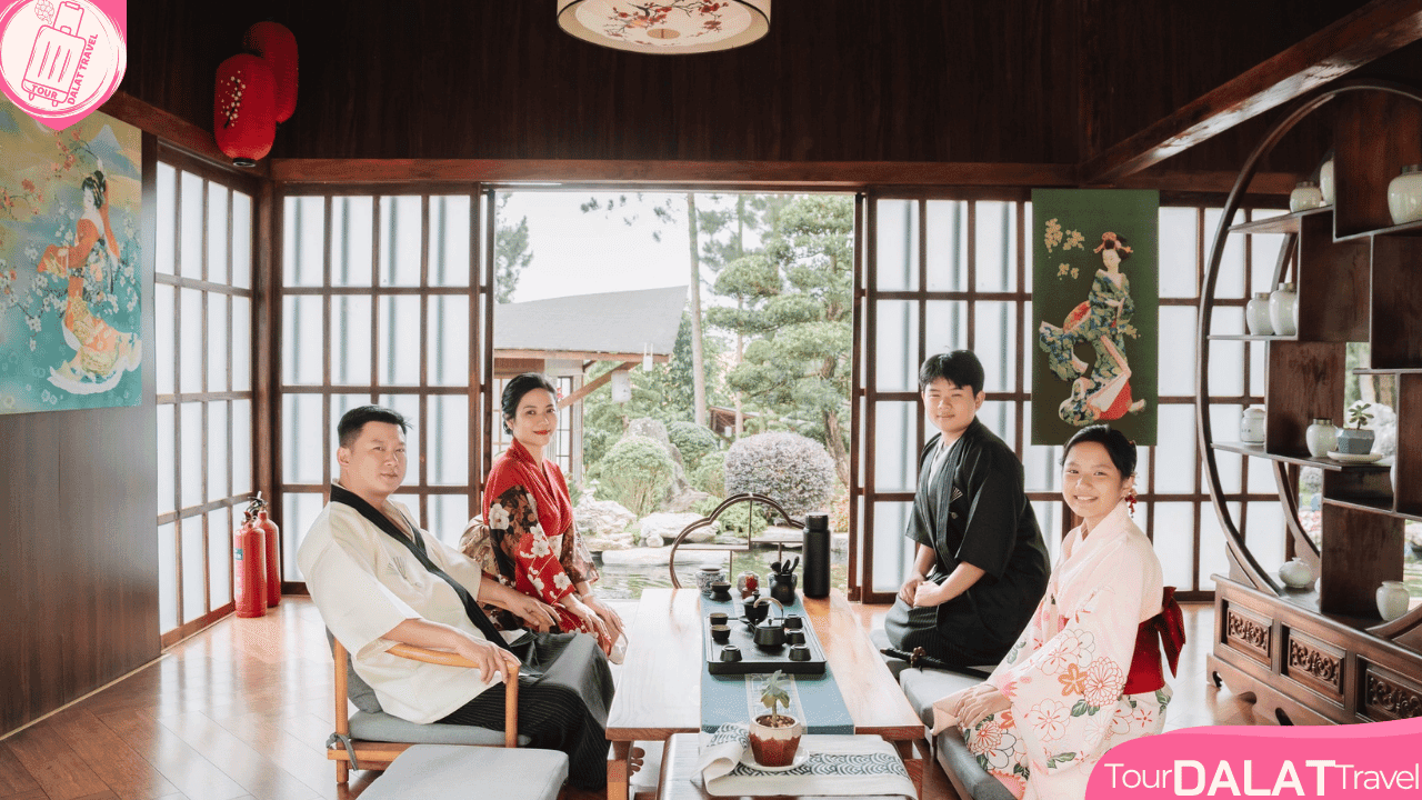 KDL Rừng thông núi voi Đà Lạt-thưởng trà