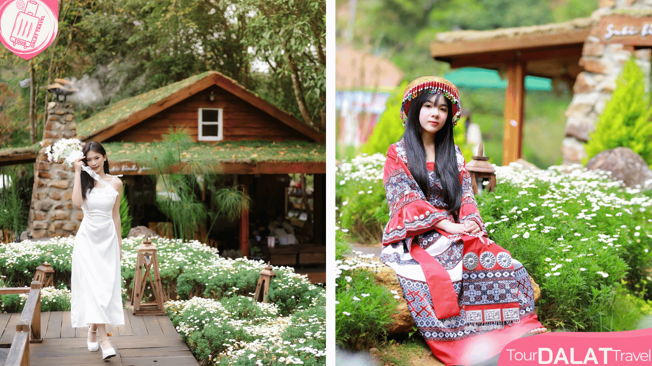 Suối bình yên- vườn địa đàng- trang phục