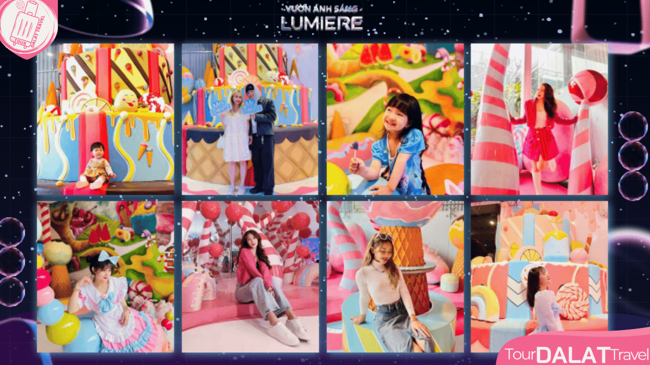 Vườn ánh sáng Lumiere Đà Lạt-rừng kẹo