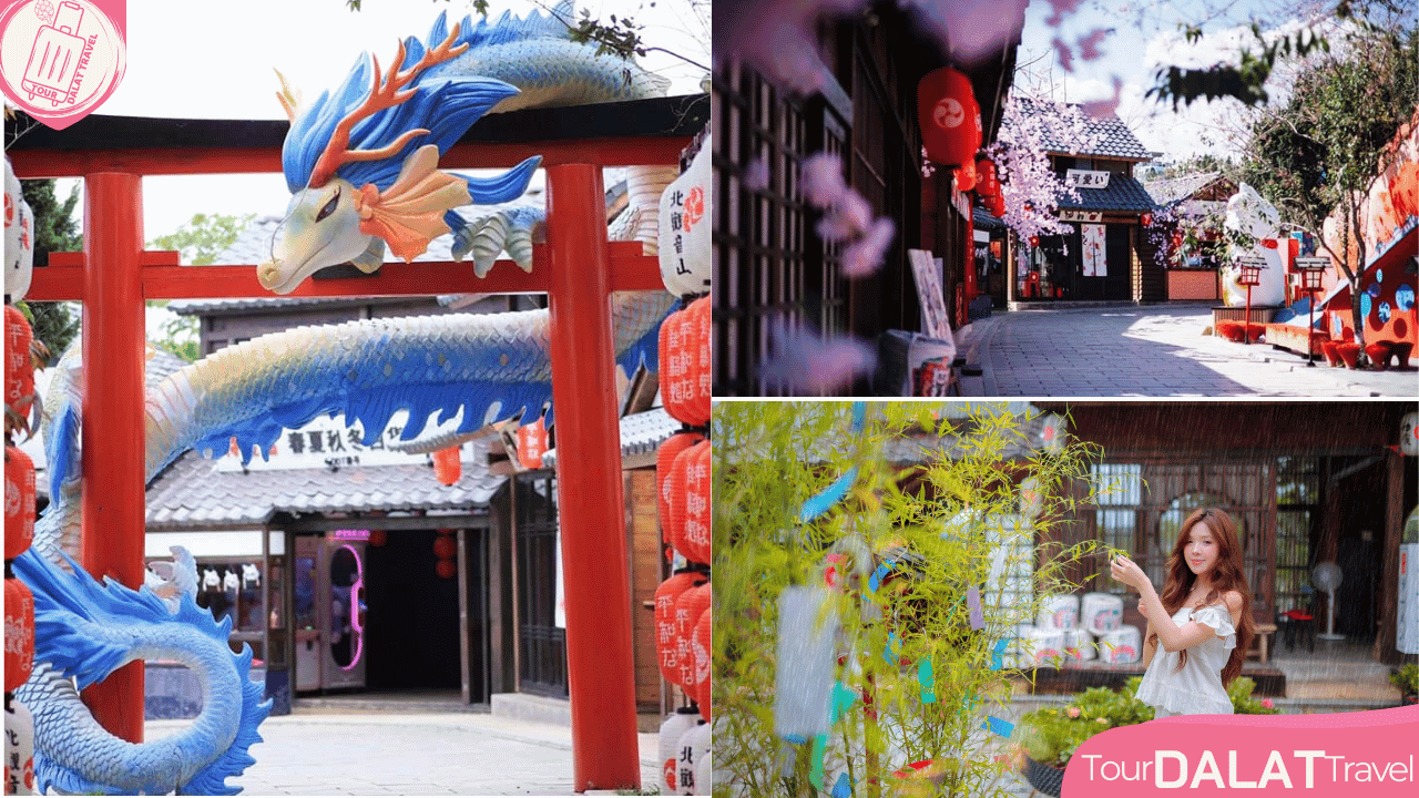 KDL Lá Phong Đà Lạt-cổng trời đỏ và phố Nhật